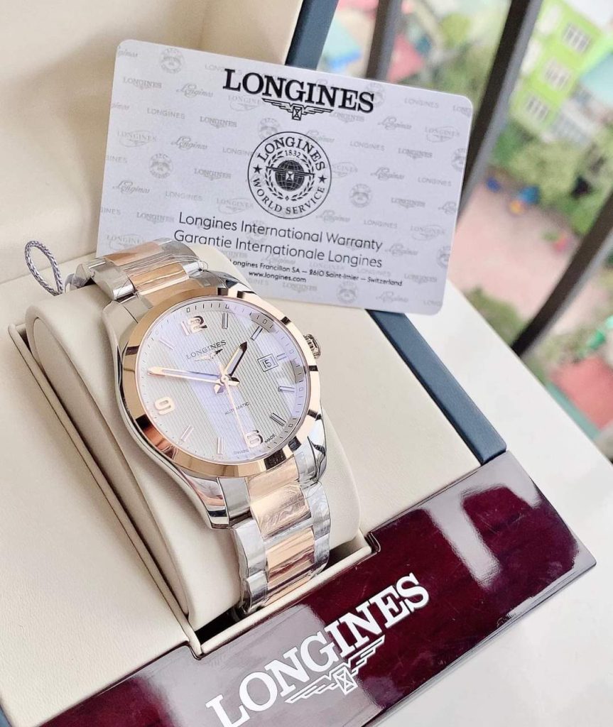 Longines Conquest GMT 18K DemiRose – L2.785.5.76.7