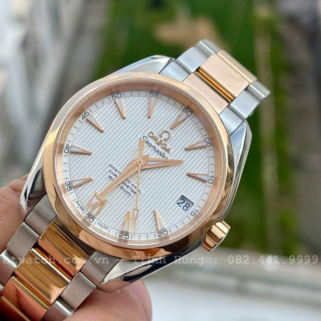 Omega Aqua Terra Master Co Axial Demi 18k Rose Gold   – 231.20.39.21.02.001